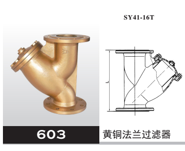 黄铜法兰过滤器